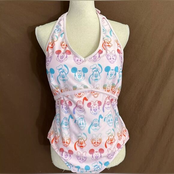 Mickey & Friends One Piece XL Swimsuit. The Design has a Disney Character Print - Picture 1 of 11